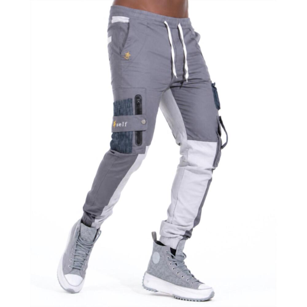 NEW THE ATHLETIC SIDE OF US act self cargo pants – multi-pocket utility in charc